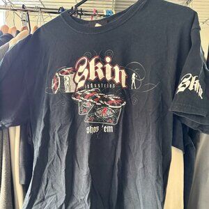 Y2K Skin Industries “Show ’Em” Poker Graphic Tee Black‎
